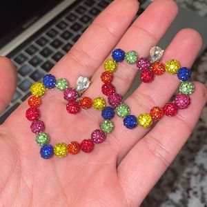 Betsy Johnson heart earrings